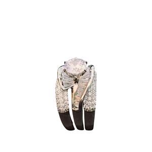 Bella Luce 3 Piece Wedding Ring Set Sterling Silver Size 10 NWT